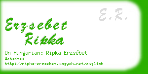 erzsebet ripka business card